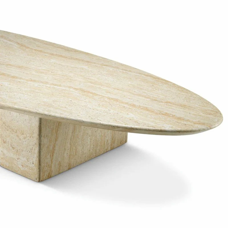 Casa Padrino Luxus Garten Couchtisch Beige 240 cm - Hotel & Garten Möbel