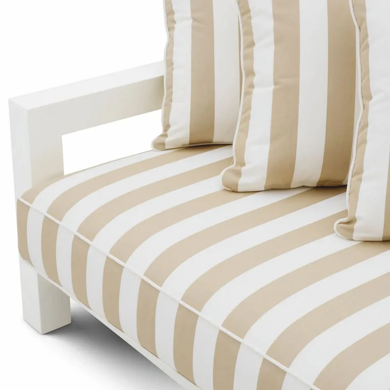 Casa Padrino Luxus Gartenmöbel Set Matt Weiß / Beige - Hotel & Garten Möbel