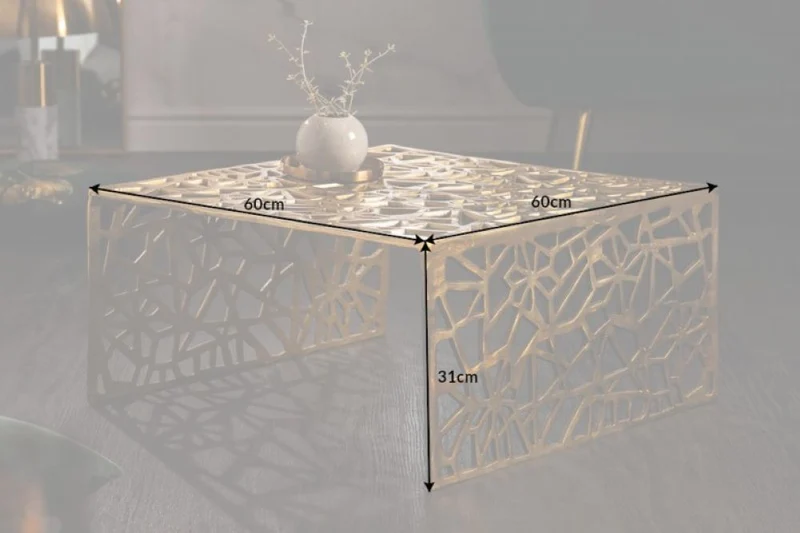 Design Couchtisch RIAS Aluminium ca.60cm gold
