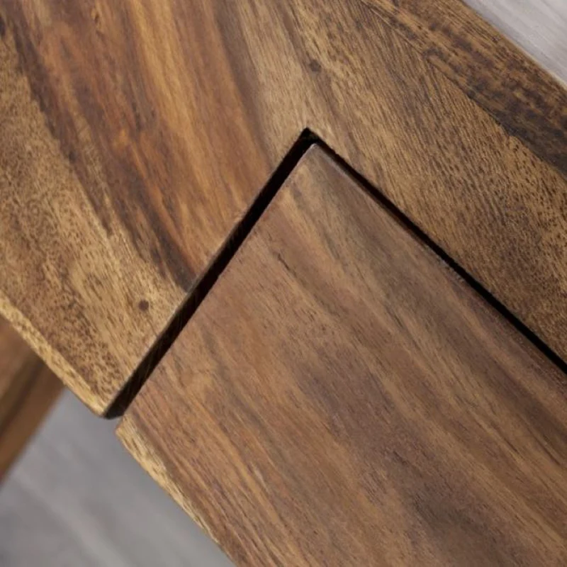 Design Schreibtisch KARA 100cm mit Schublade massiv Palisander
