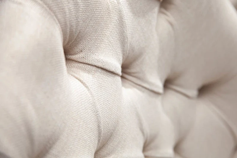 Edler Stuhl MODAN beige Leinen mit Komfortgriff