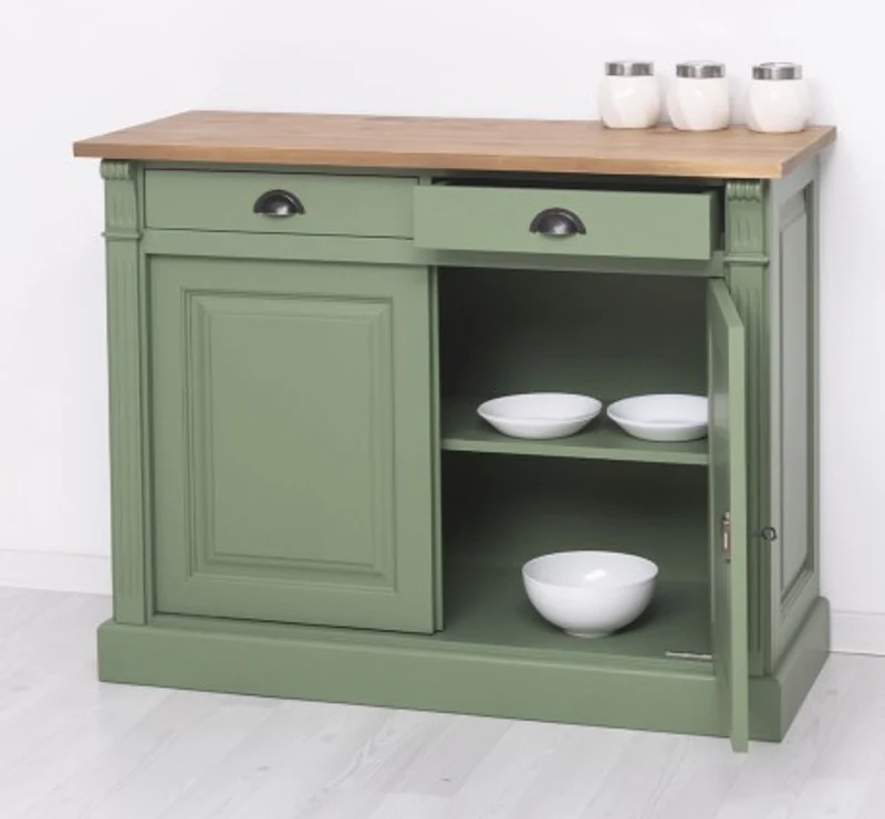 Casa Padrino Sideboard im Landhausstil mit 2 Türen und 2 Schubladen, 116 x 51 x 90 cm