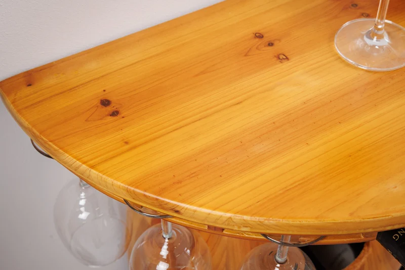 Flaschenregal BOTELLA 84cm natur Weinfass Pienienholz