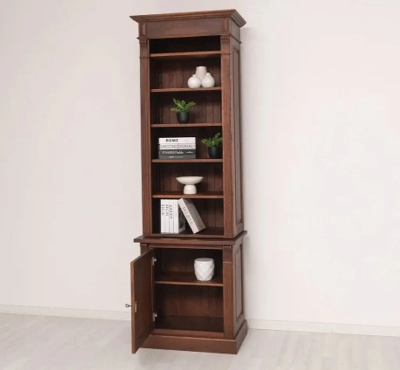 Casa Padrino Bücherregal im Landhausstil, 77 x 48 x 237 cm