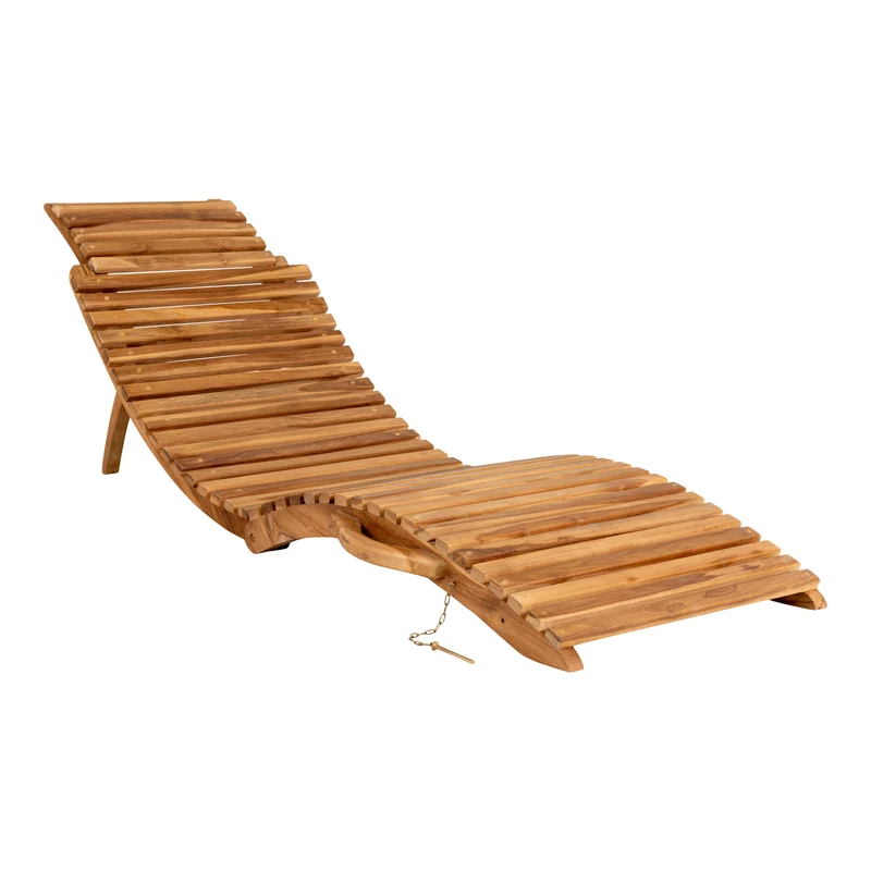Klappbare Lounge Teak Sonnenliege TEIRA