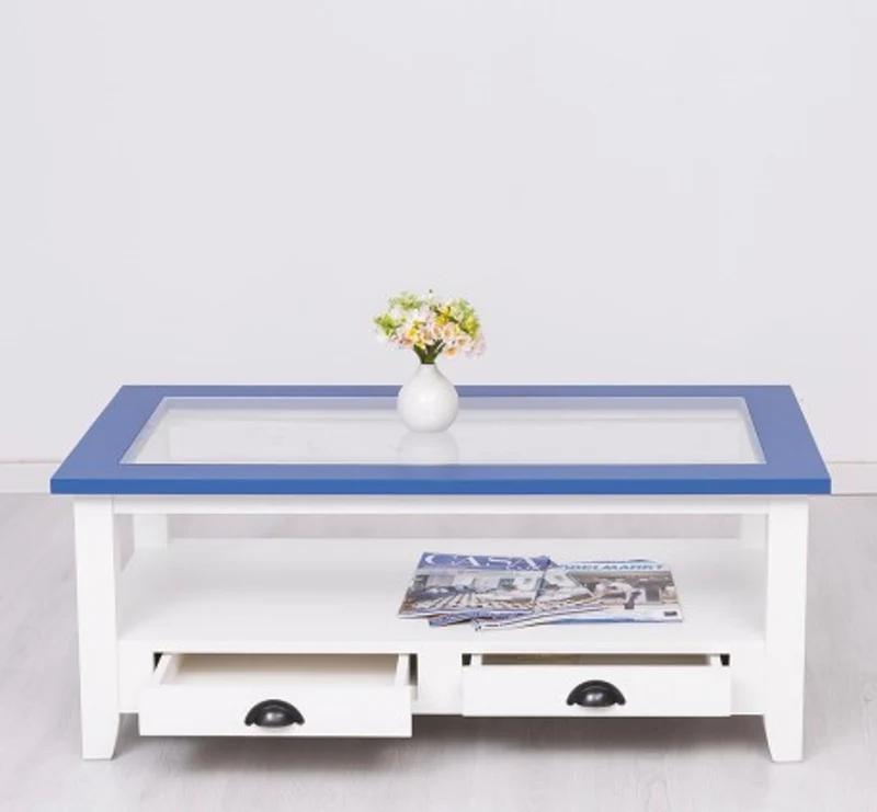Casa Padrino Couchtisch im Landhausstil, 120 x 65 x 48 cm