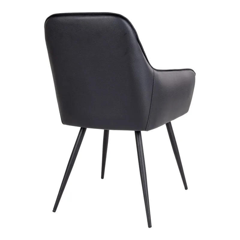 2er Set - Eleganter Stuhl BORA schwarz