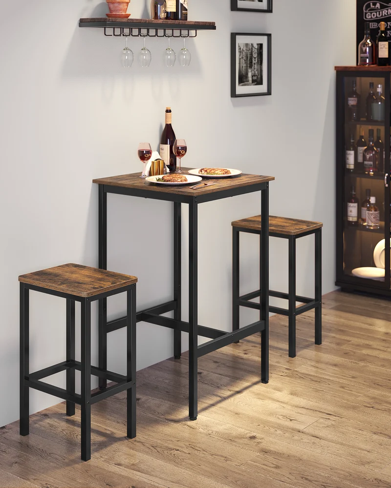 Pub Table Bar Height Table Counter Height Table Square Table High Top Table Small Kitchen Table For 2 Short Table Counter Height Bar Table