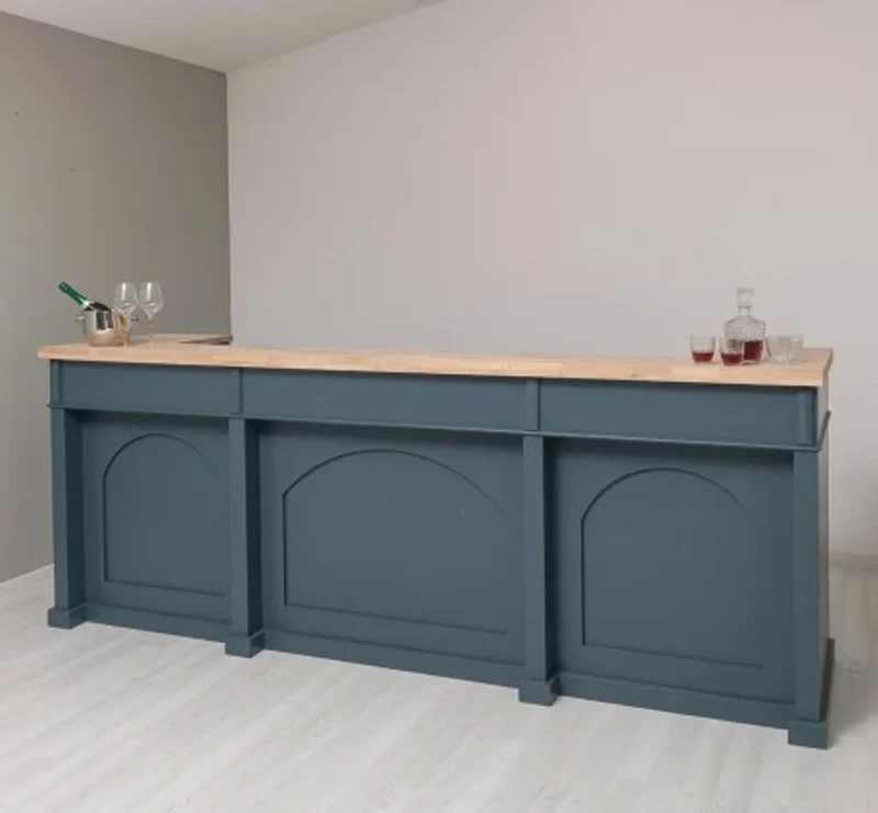 Casa Padrino Theke im Landhausstil, 300 x 80 x 115 cm