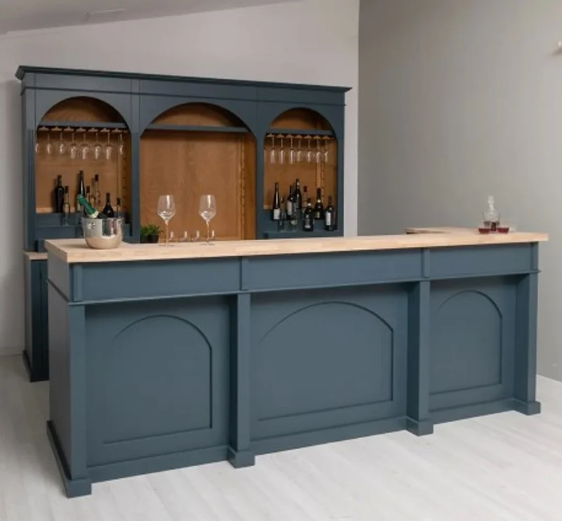 Casa Padrino Theke im Landhausstil, 300 x 80 x 115 cm