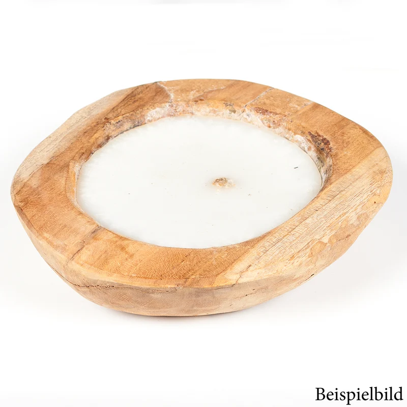Teak-Schale LILIN Ø ca. 30cm inkl. Kerze