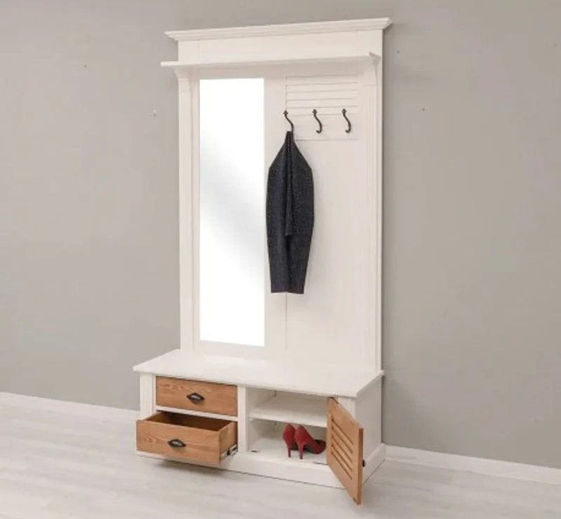 Casa Padrino Garderobe im Landhausstil, 121 x 41 x 210 cm