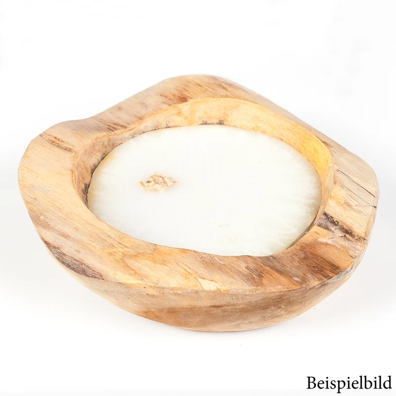 Teak-Schale LILIN Ø ca. 20cm inkl. Kerze