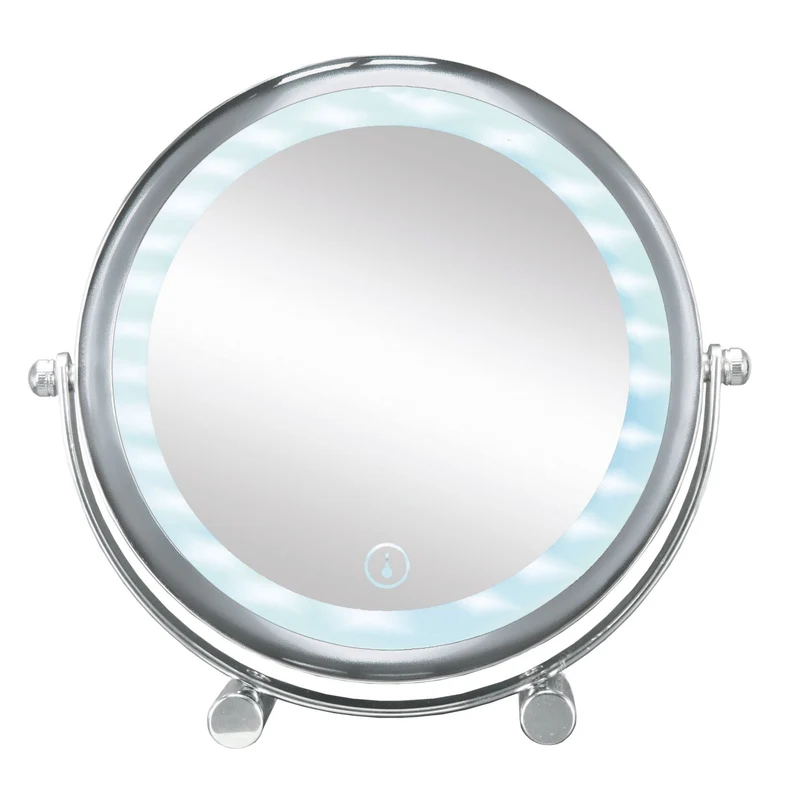 LED-Kosmetikspiegel BRIGHT MIRROR SHORTY Silberfarben