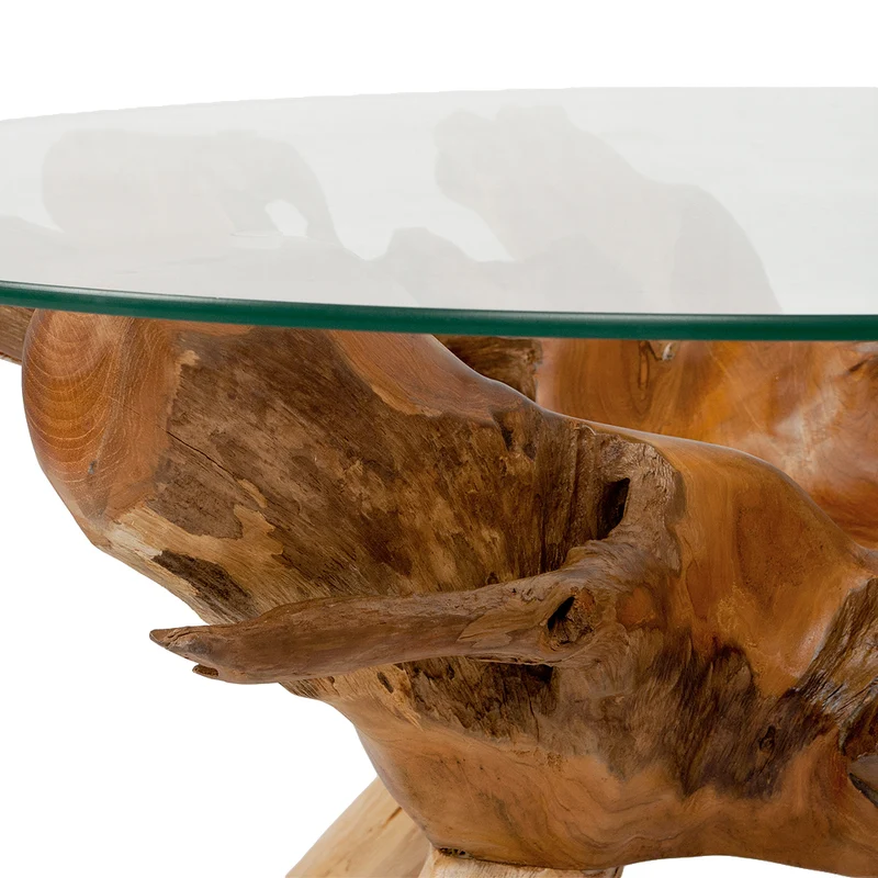 Glasplatte TERRY 80cm Rund 8mm Gehärtetes Glas