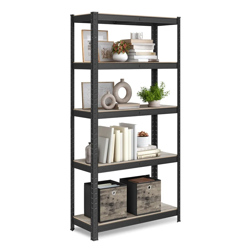 Estantería con Estantes Ajustables Estilo Natural para Cocina Salón