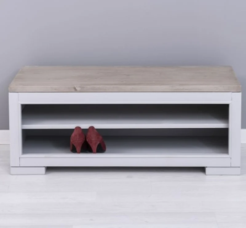 Casa Padrino Schuhschrank im Landhausstil, 100 x 35 x 40 cm