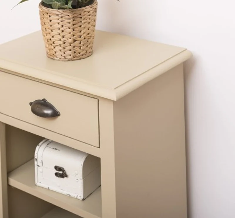 Casa Padrino Nachttisch im Landhausstil mit 1 Schublade, 47 x 32 x 59 cm