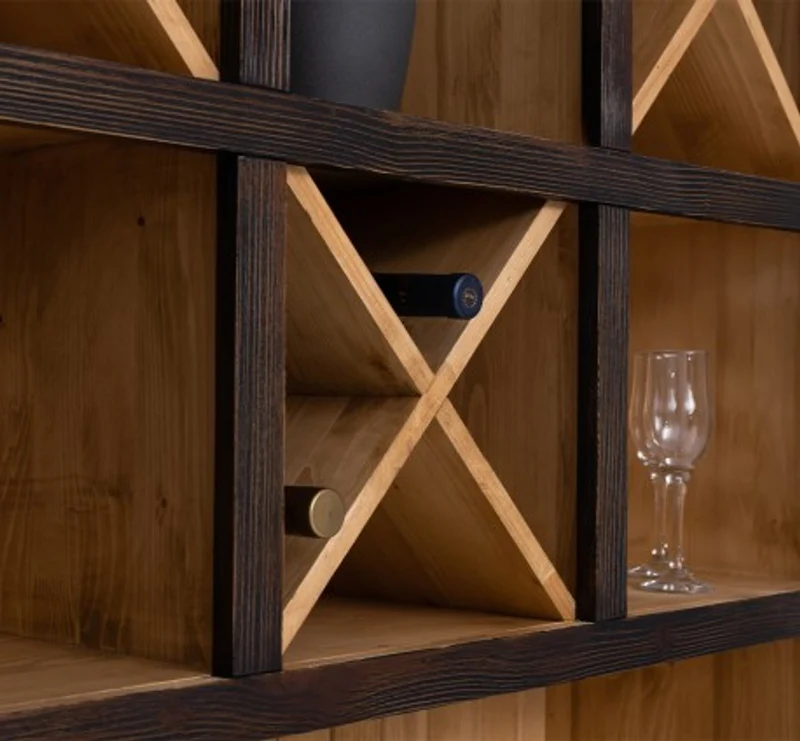 Casa Padrino Theke im Landhausstil, 120 x 41 x 210 cm