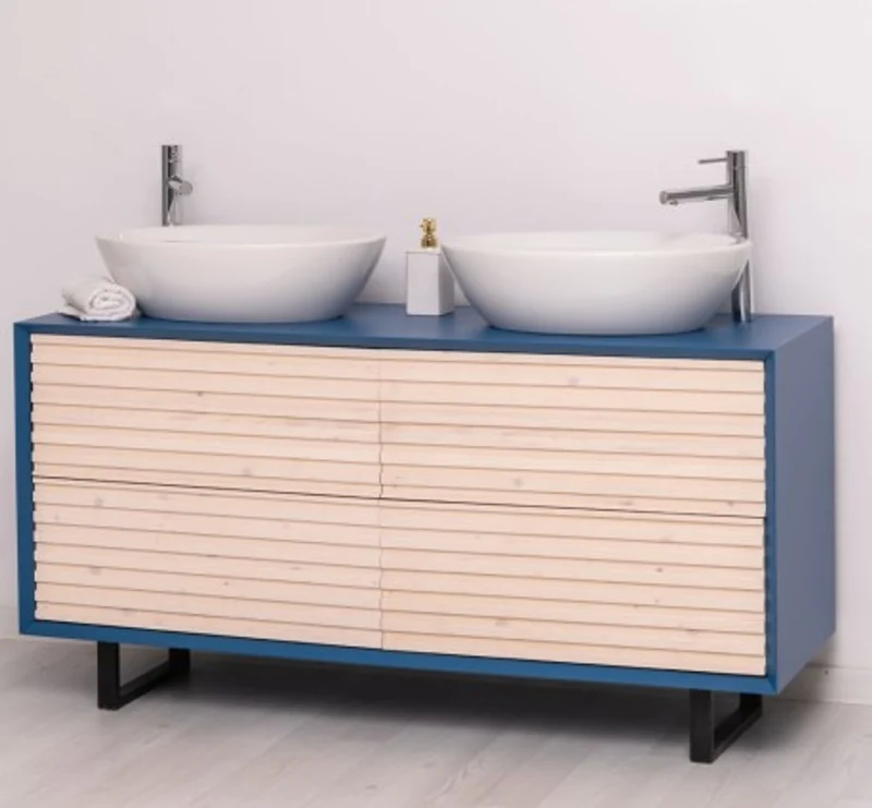 Casa Padrino Waschtisch im Landhausstil mit 4 Schubladen, 150 x 50 x 76 cm