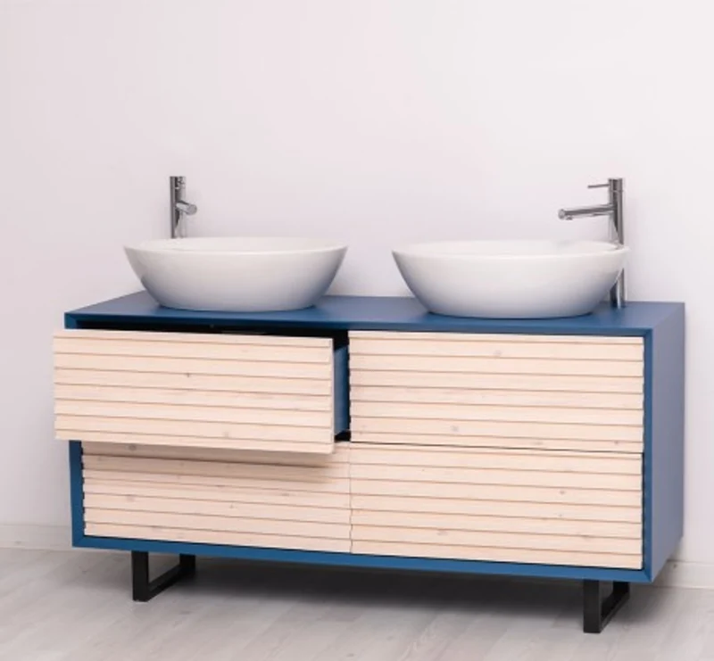 Casa Padrino Waschtisch im Landhausstil mit 4 Schubladen, 150 x 50 x 76 cm