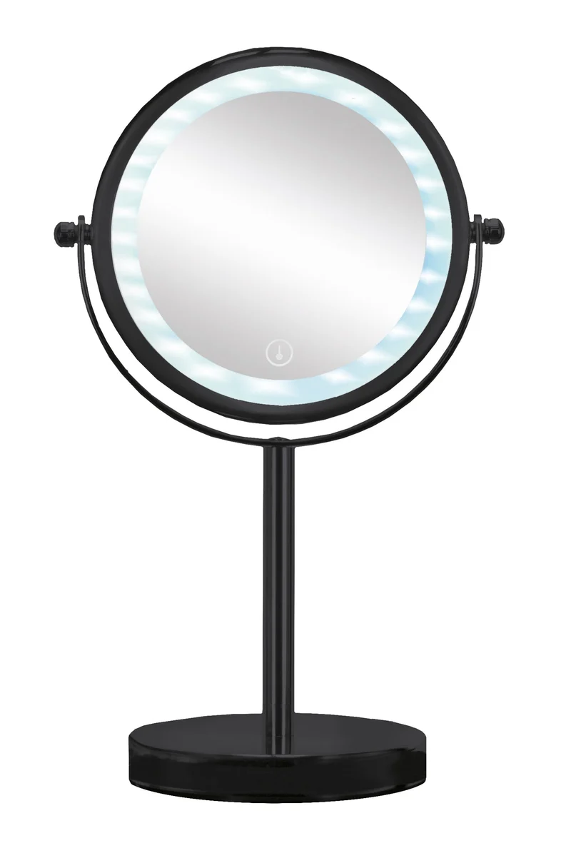 LED-Kosmetikspiegel BRIGHT MIRROR Schwarz