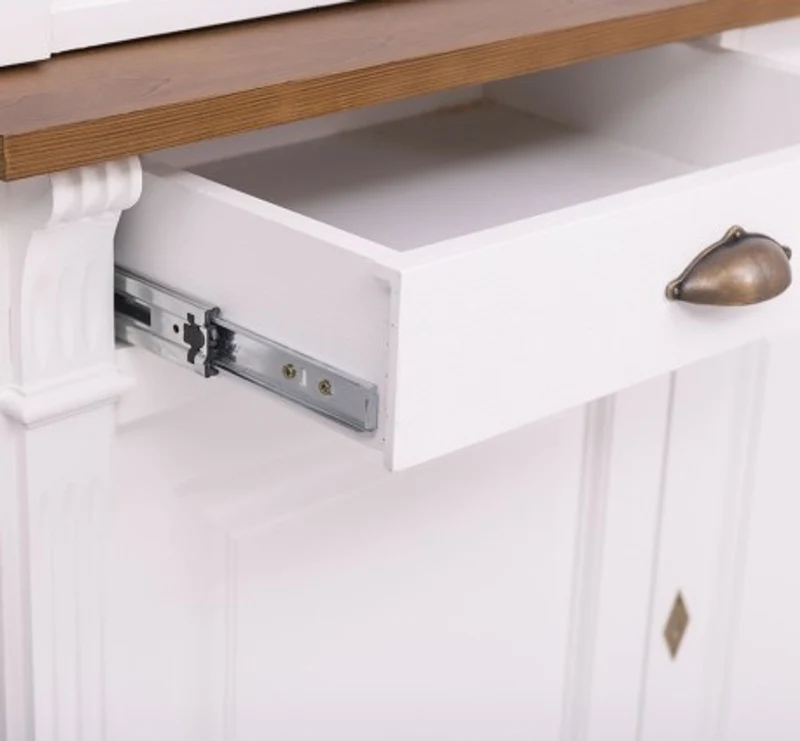 Casa Padrino Kleiderschrank im Landhausstil mit 2 Türen, 120 x 51 x 240 cm
