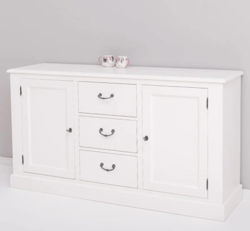 Casa Padrino Sideboard im Landhausstil mit 2 Türen und 3 Schubladen, 173 x 47 x 93 cm