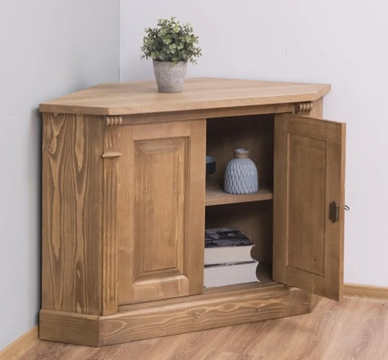 Casa Padrino Sideboard im Landhausstil mit 2 Türen und Eichenholzplatte, 110 x 52 x 78 cm