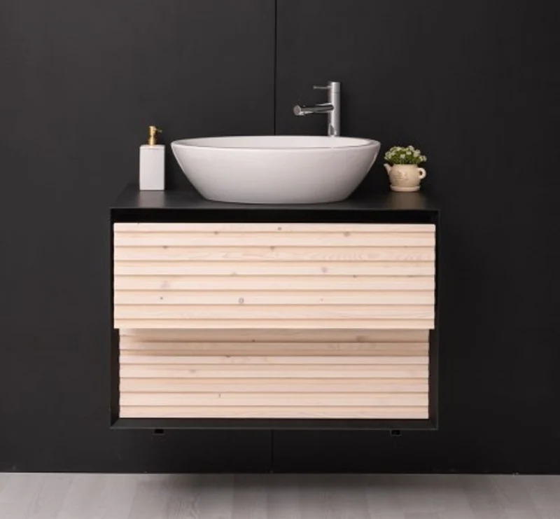 Casa Padrino Waschtisch im Landhausstil mit 2 Schubladen, 90 x 50 x 61 cm