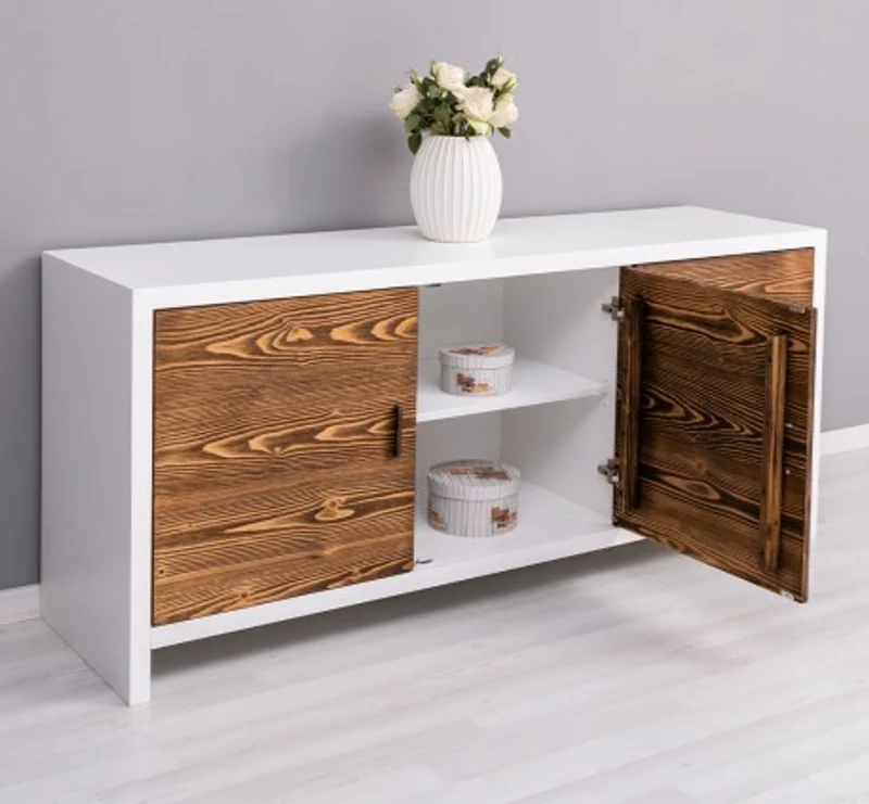 Casa Padrino Kommode im Landhausstil mit 3 Türen, 180 x 50 x 78 cm
