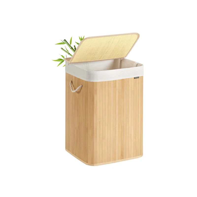 Cesta de Lavandería de Bambú