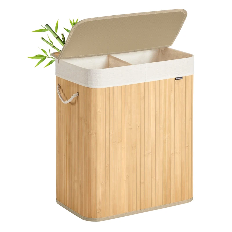 Cesta de Lavandería de Bambú