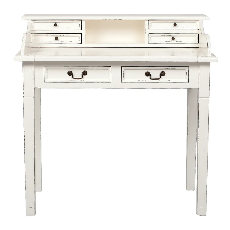 Sekretär ILENA Antik-White ca. L100cm Mahagoni