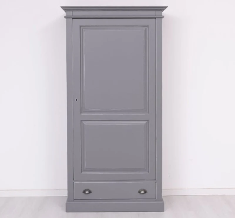 Casa Padrino Kleiderschrank im Landhausstil mit 1 Tür und 1 Schublade, 103 x 59 x 200 cm