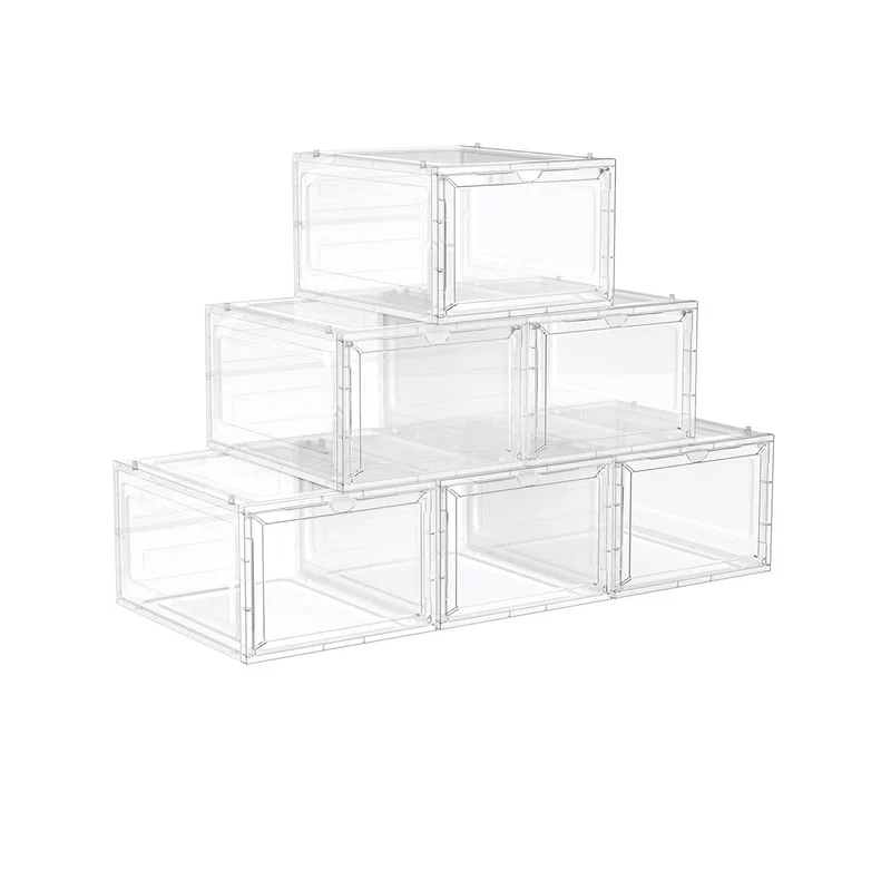 Cajas de Zapatos Apilables de Plástico