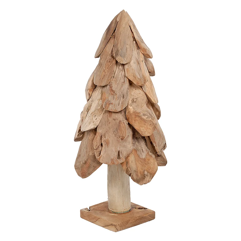 Teak Deko Baum BOOM ca. H60cm Tannenbaum Massivholz