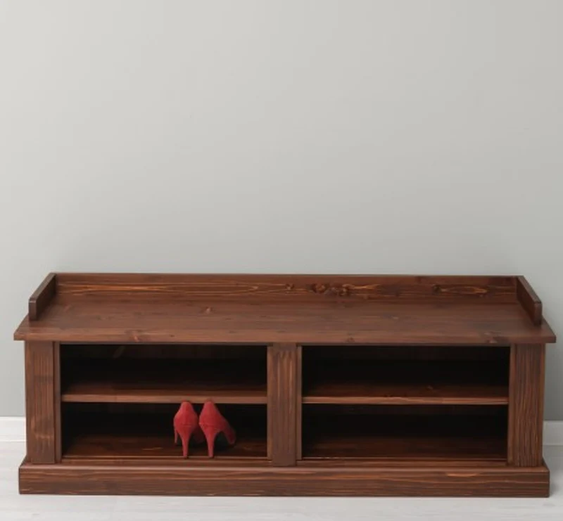 Casa Padrino Garderobe im Landhausstil Mahagoni, 138 x 40 x 50 cm