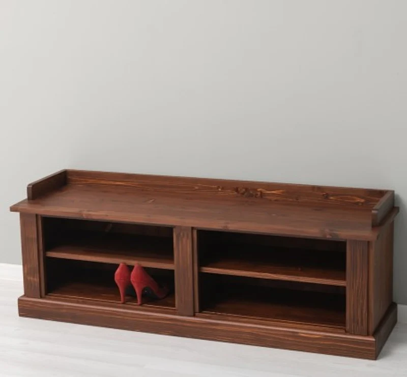 Casa Padrino Garderobe im Landhausstil Mahagoni, 138 x 40 x 50 cm