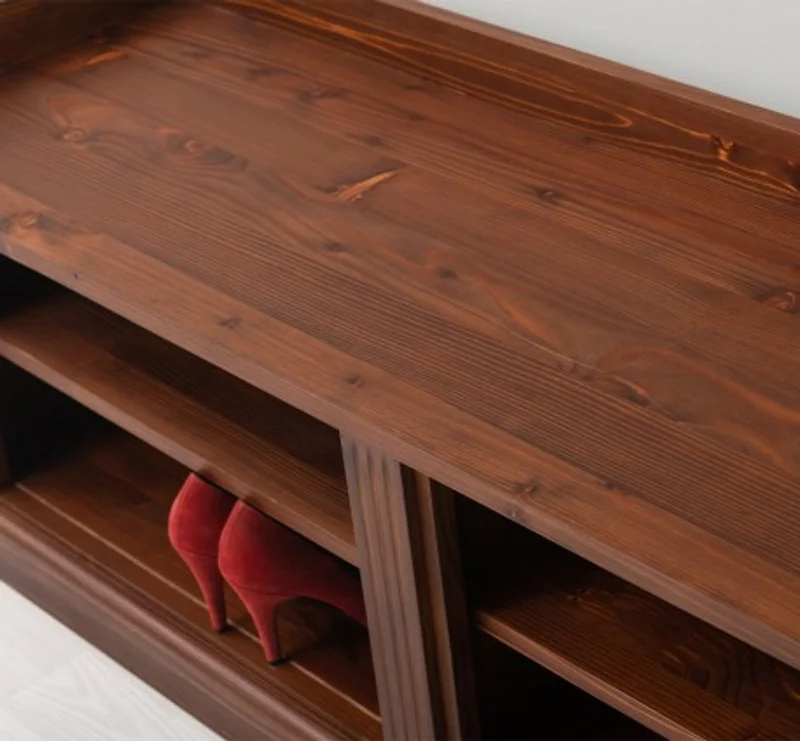Casa Padrino Garderobe im Landhausstil Mahagoni, 138 x 40 x 50 cm