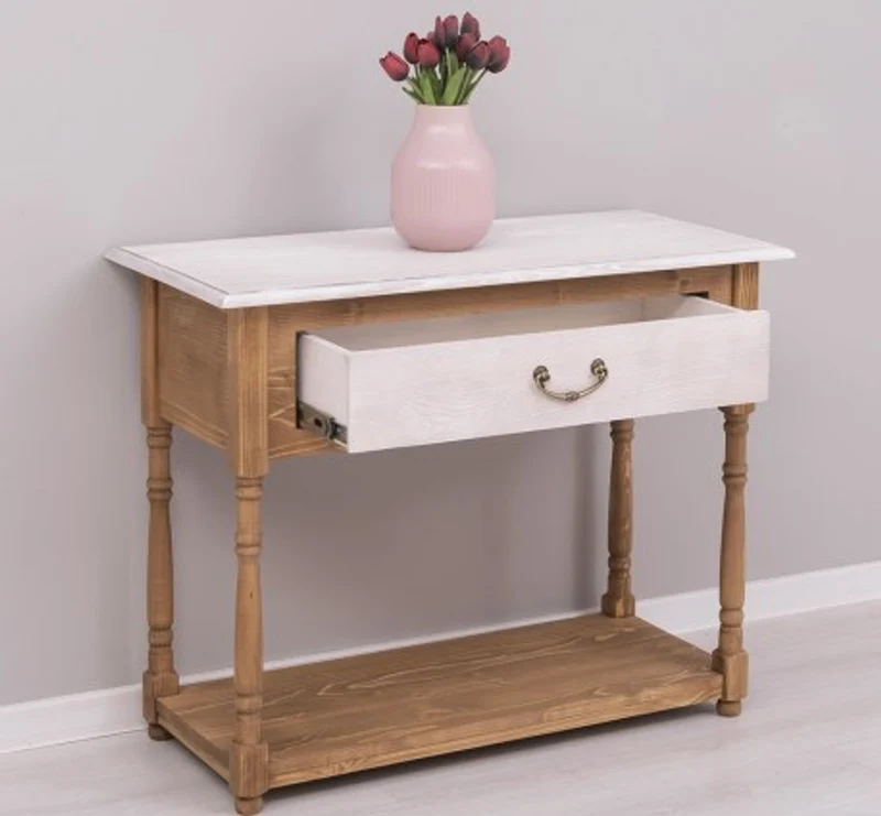Casa Padrino Konsole im Landhausstil mit 1 Schublade, 96 x 45 x 76 cm