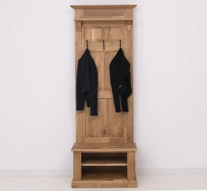 Casa Padrino Garderobe im Landhausstil mit 2 Ablagen, 80 x 41 x 210 cm