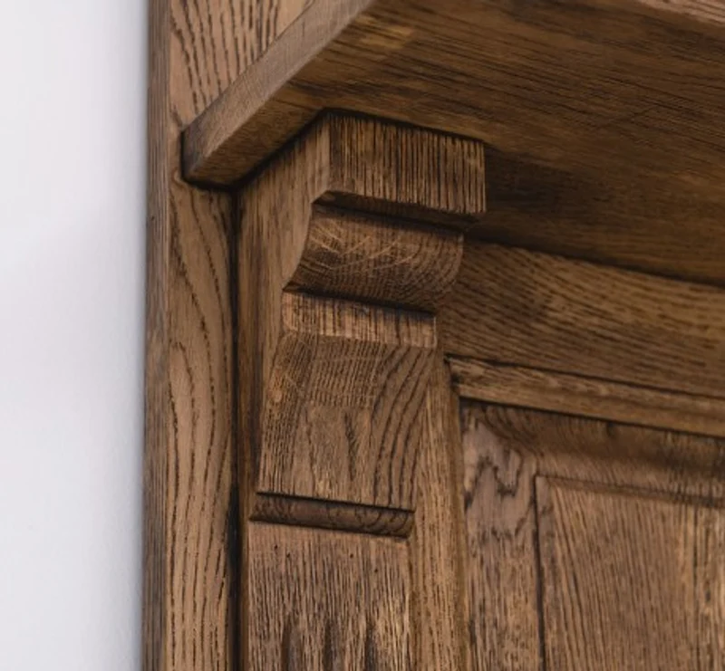 Casa Padrino Garderobe im Landhausstil mit 2 Ablagen, 80 x 41 x 210 cm