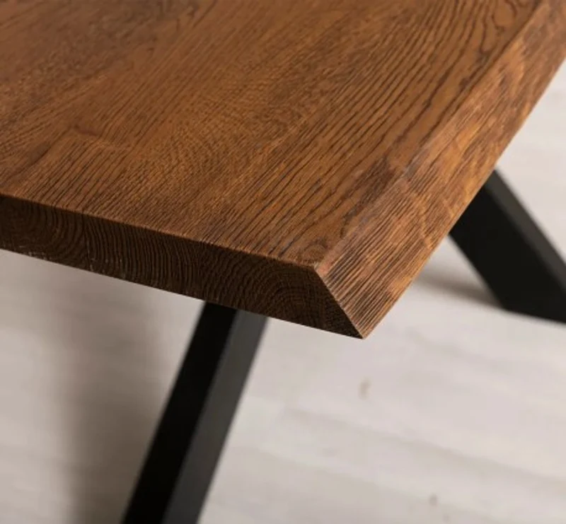 Casa Padrino Tischplatte im Landhausstil Tabak, 210 x 100 x 4 cm