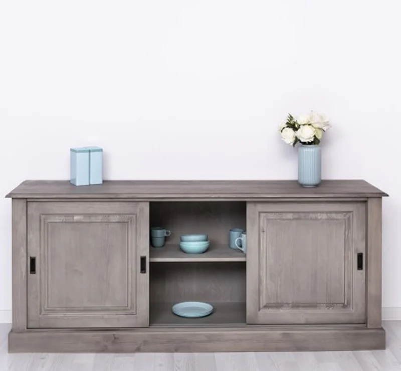 Casa Padrino Sideboard im Landhausstil mit 3 Schiebetüren, 188 x 48 x 78 cm