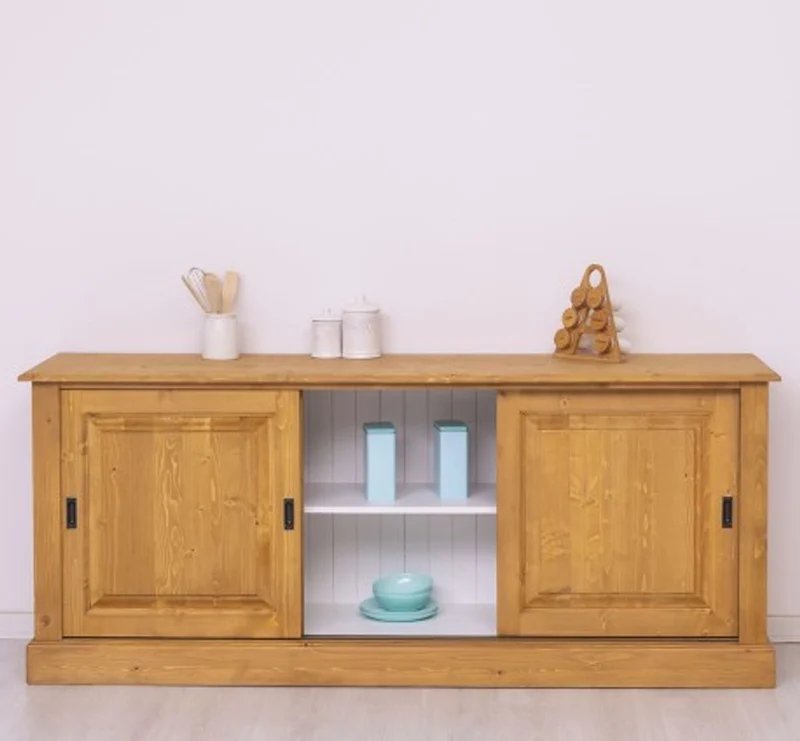 Casa Padrino Sideboard im Landhausstil mit 3 Schiebetüren, 188 x 48 x 78 cm