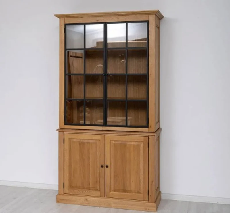 Casa Padrino Vitrine im Landhausstil, 130 x 50 x 230 cm