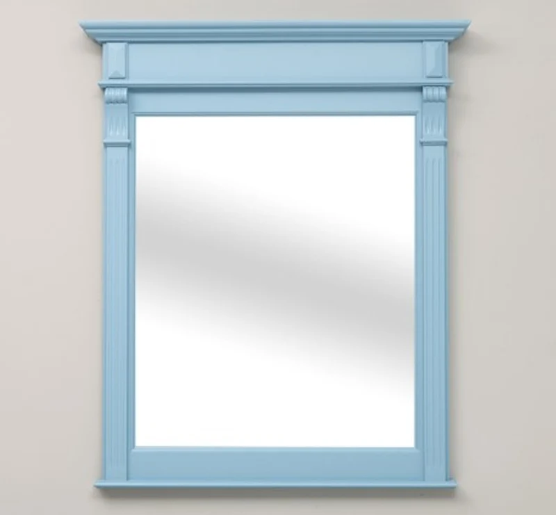 Casa Padrino Spiegel im Landhausstil Himmelblau, 93 x 10 x 111 cm
