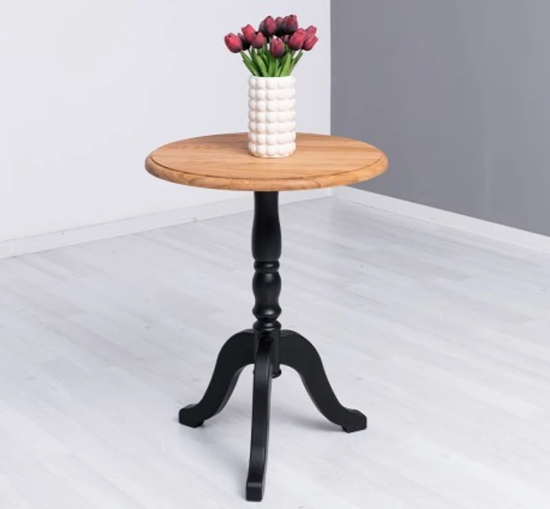 Casa Padrino Couchtisch im Landhausstil mit Eichenholzplatte, 60 x 60 x 78 cm
