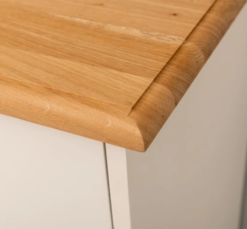 Casa Padrino Kommode im Landhausstil mit Eichenholzplatte, 100 x 50 x 100 cm